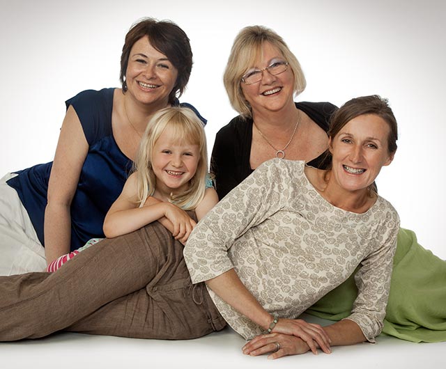 three generations portrait